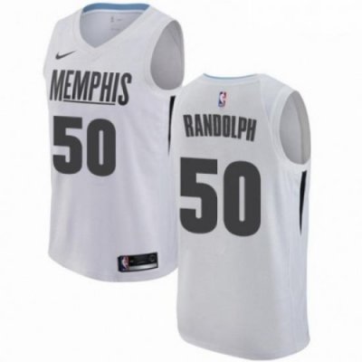 Mens Nike Memphis Grizzlies 50 Zach Randolph Swingman White NBA Jersey City Edition