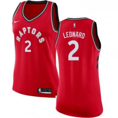 Womens Nike Toronto Raptors 2 Kawhi Leonard Swingman Red NBA Jersey Icon Edition