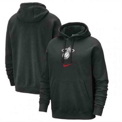 Men Miami Heat Black 2023 24 City Edition Essential Club Pullover Hoodie