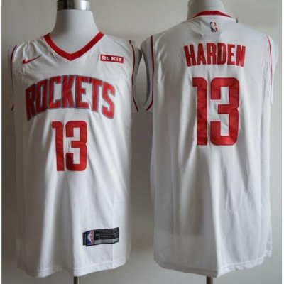 Rockets 13 James Harden White Nike Swingman Jersey