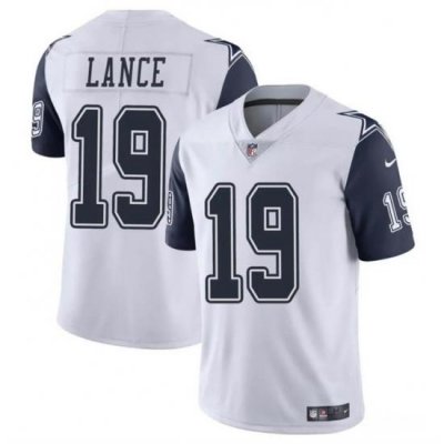 Youth Dallas Cowboys 19 Trey Lance White Color Rush Limited Stitched Football Jersey