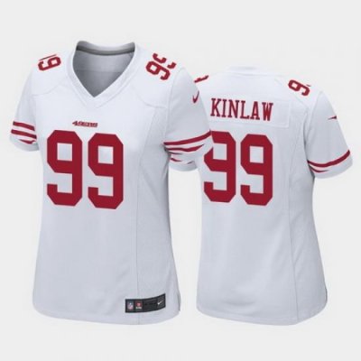 women javon kinlaw san francisco 49ers white game jersey