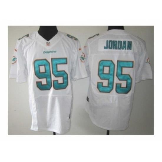 Nike Miami Dolphins 95 Dion Jordan white Elite NFL Jersey