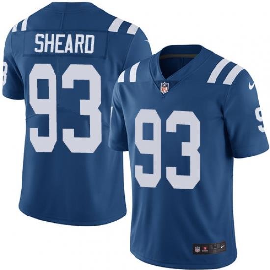 Men Nike Colts #93 Jabaal Sheard Royal Blue Team Color Stitched NFL Vapor Untouchable Limited Jersey