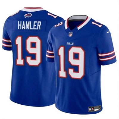 Men Buffalo Bills 19 KJ Hamler Blue 2024 F U S E  Vapor Untouchable Limited Stitched Football Jersey