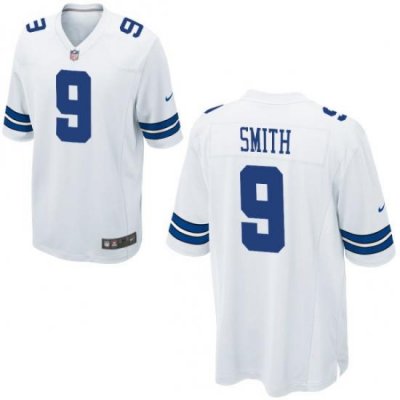 Men Nike Dallas Cowboys Jaylon Smith 9 White Vapor Limited NFL Jersey