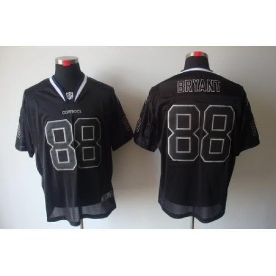 Nike Dallas CoWboys 88 Dez Bryant Black Elite Lights Out NFL Jersey