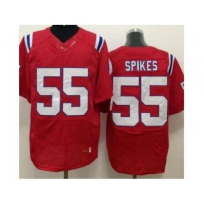 Nike NeW England Patriots 55 Brandon Spikes Red Elite NFL Jersey