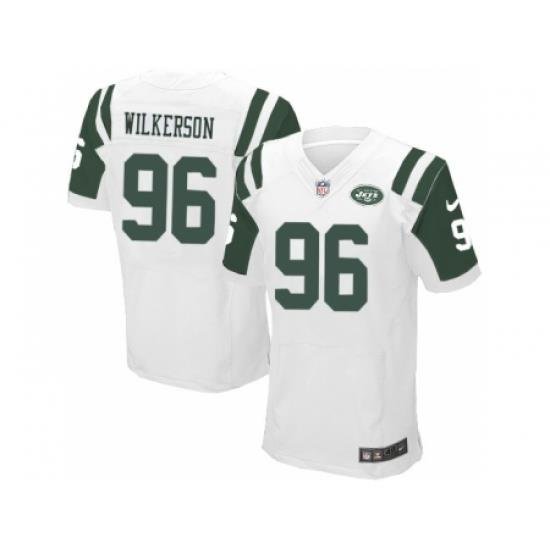 Nike New York Jets 96 Muhammad Wilkerson White Elite NFL Jersey