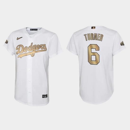 Youth Trea Turner Los Angeles Dodgers 2022 Mlb All Star Game White Jersey