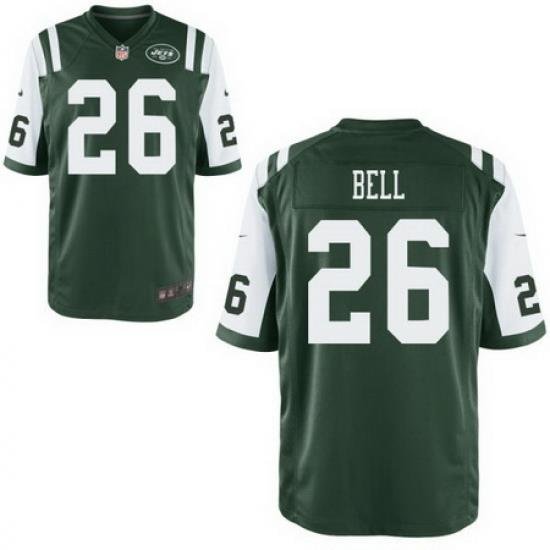 Men Nike Jets 26 Le'Veon Bell Green Game Stitched NFL Jersey