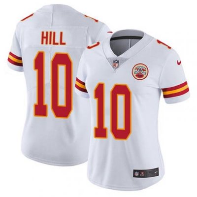 Nike Chiefs #10 Tyreek Hill White Womens Stitched NFL Vapor Untouchable Limited Jersey