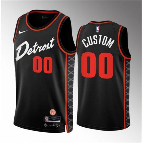 Men Women youth Detroit Pistons Active Player Custom Black 2023 24 City Edition Stitched Basketball Jersey