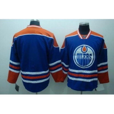 Edmonton Oilers Blank Blue Jerseys