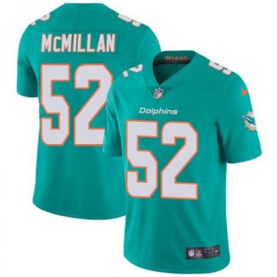 Nike Dolphins #52 Raekwon McMillan Aqua Green Team Color Youth Stitched NFL Vapor Untouchable Limited Jersey