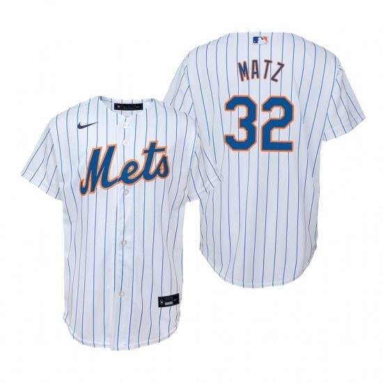 Mens Nike NeW York Mets 32 Steven Matz White Home Stitched Baseball Jerse