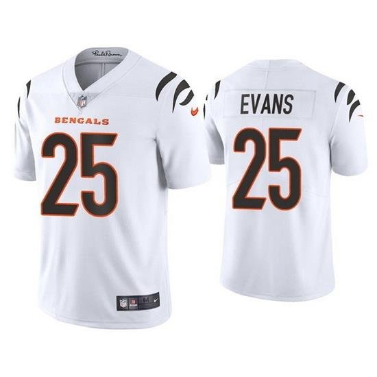 Youth Cincinnati Bengals 25 Chris Evans White Vapor Untouchable Limited Stitched Jersey