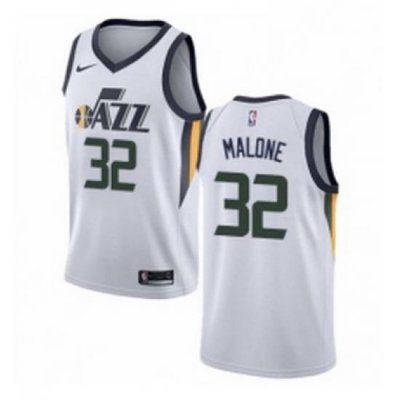 Womens Nike Utah Jazz 32 Karl Malone Authentic NBA Jersey Association Edition