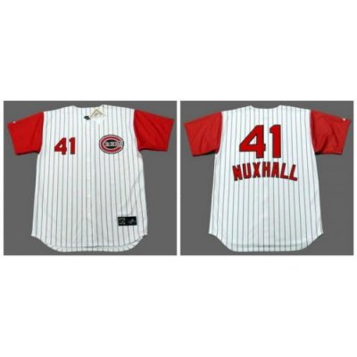 Reds 41 Joe Nuxhall White 1960 Throwback Jersey