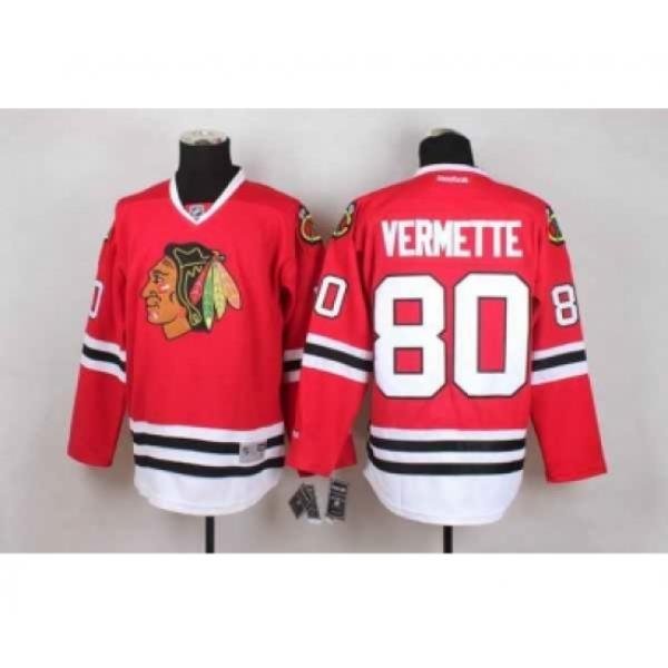 nhl jerseys chicago blackhawks #80 vermette red