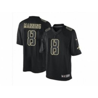 Nike NeW Orleans Saints 8 Manning black Limited Impact Jersey