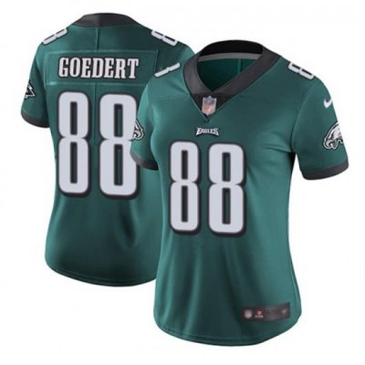 Women Philadelphia Eagles 88 Dallas Goedert Green Vapor Untouchable Limited Stitched Football Jersey