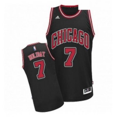 Youth Adidas Chicago Bulls 7 Justin Holiday Swingman Black Alternate NBA Jersey