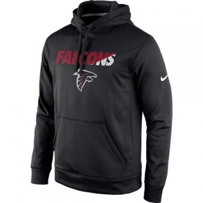 NFL Mens Atlanta Falcons Nike Black Kick Off Staff Performance Pullover Hoodie