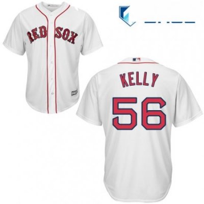 Youth Majestic Boston Red Sox 56 Joe Kelly Replica White Home Cool Base MLB Jersey