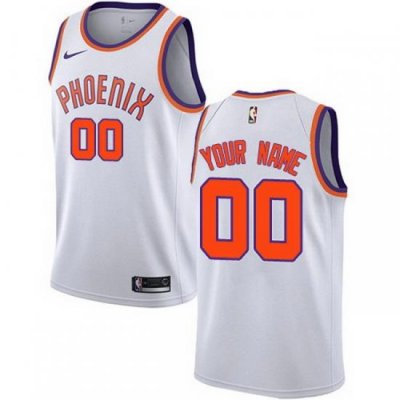 Men Women Youth Toddler All Size Phoenix Suns Swingman White Nike Customized Association Edition Jersey