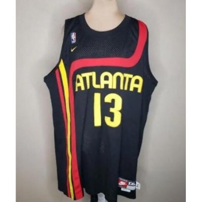 NBA Nike Atlanta Hawks 1974 Retro Black Basketball Jersey Robinson #13