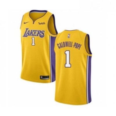 Youth Los Angeles Lakers 1 Kentavious Caldwell Pope Swingman Gold Home Basketball Jersey Icon Edition