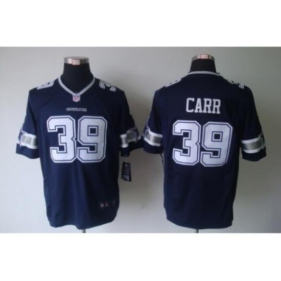 Nike Dallas CoWboys 39 Brandon Carr Blue LIMITED NFL Jersey