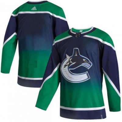 Men Vancouver Canucks Blank Green 2020 21 Reverse Retro Adidas Jersey