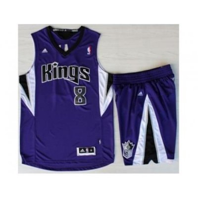 Sacramento Kings 8 Rudy Gay Purple Revolution 30 Swingman Suits