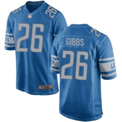 Men Detroit Lions 26 Jahmyr Gibbs Nlue 2023 Draft Stitched Game Jersey