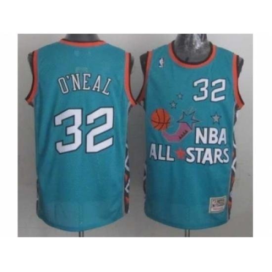 NBA 96 All Star #32 Oneal Blue Jerseys