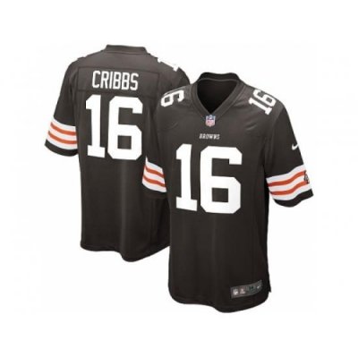 Nike Cleveland Browns 16 Joshua Cribbs brown Game NFL Jersey