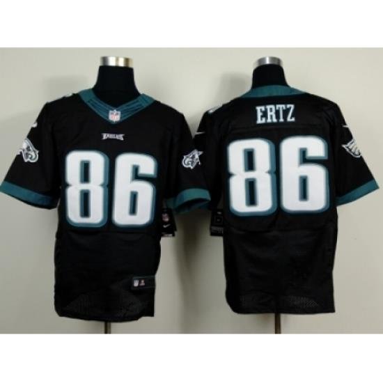 Nike philadelphia eagles 86 Zach Ertz black Elite NFL Jersey