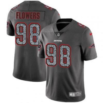 Nike Patriots #98 Trey Flowers Gray Static Mens NFL Vapor Untouchable Game Jersey