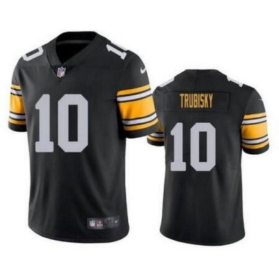 Youth Pittsburgh Steelers 10 Mitchell Trubisk Black Vapor Untouchable Limited Stitched Jerseys