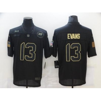 Nike Tampa Bay Buccaneers 13 Mike Evans Black 2020 Salute To Service Limited Jersey