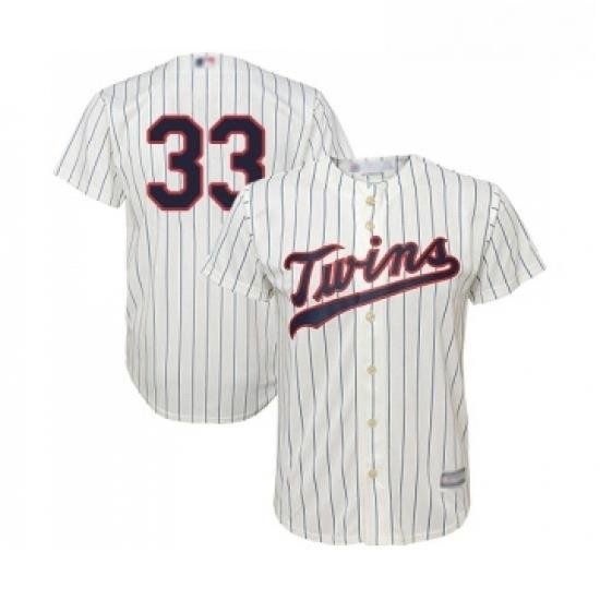 Youth Minnesota Twins 33 Martin Perez Replica Cream Alternate Cool Base Baseball Jersey