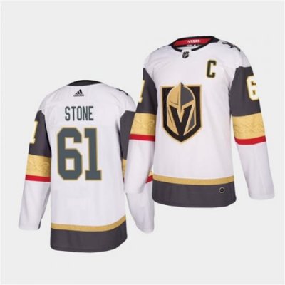 Golden Knights 61 Mark Stone 2021 Captain White Jersey