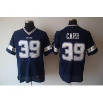 Nike Dallas Cowboys 39 Brandon Carr Blue Elite NFL Jersey