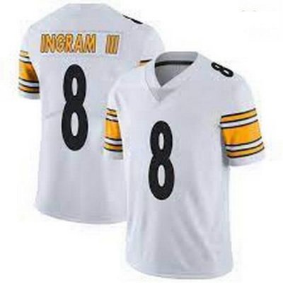 Men Pittsburgh Steelers 8 Ingram III Gold Rush Jersey  282 29