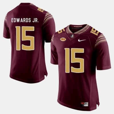 Florida State Seminoles Mario Edwards Jr. College Football Garnet Jersey