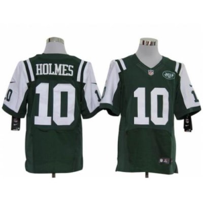 Nike New York Jets 10 Santonio Holmes green Elite NFL Jersey