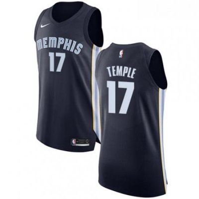 Womens Nike Memphis Grizzlies 17 Garrett Temple Authentic Navy Blue Road NBA Jersey Icon Edition