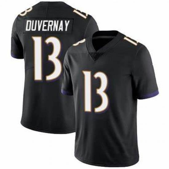 Men Ravens Devin Duvernay 13 Black Vapor Untouchable Limited NFL Jersey